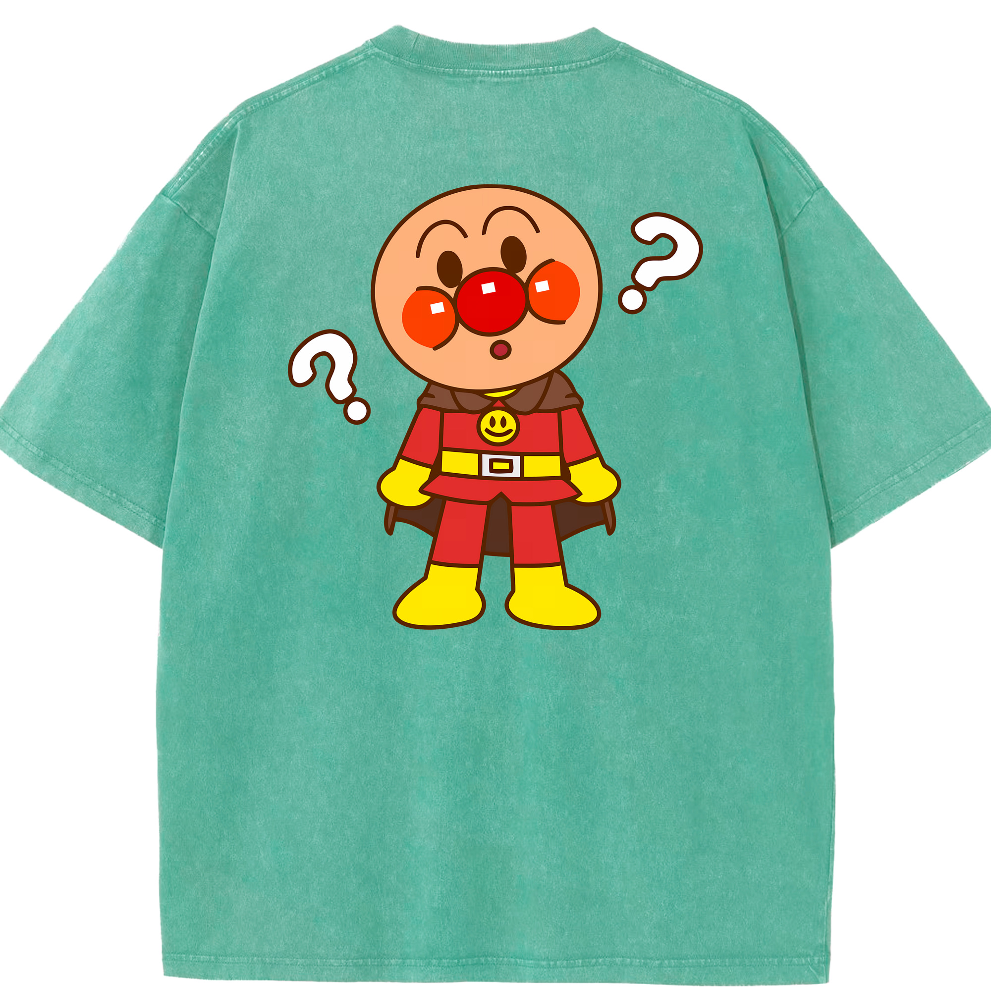 （画像用） アンパンマン Anpanman 綿100% ヴィンテージ風 半袖Tシャツ（背面プリント）